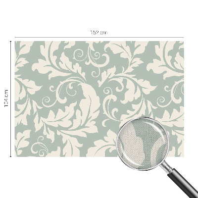 3D fotobehang met decoratieve bladeren