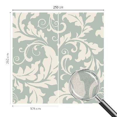 3D fotobehang Decoratieve bladeren