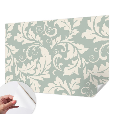 3D fotobehang met decoratieve bladeren
