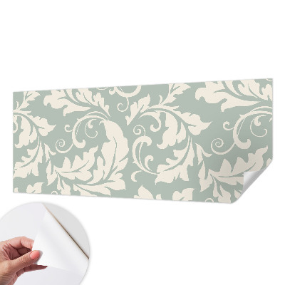 3D fotobehang met decoratieve bladeren