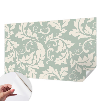 3D fotobehang met decoratieve bladeren