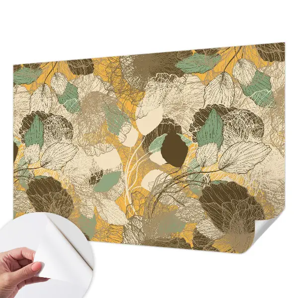 Fotobehang kinderkamer met botanisch ontwerp
