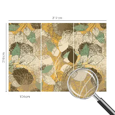 Fotobehang kinderkamer met botanisch ontwerp