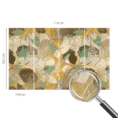 Fotobehang kinderkamer met botanisch ontwerp