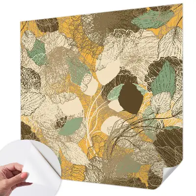 Fotobehang kinderkamer met botanisch ontwerp