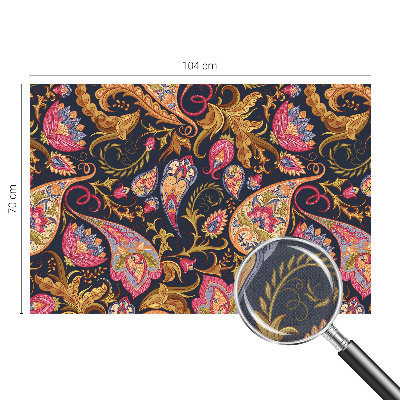Fotobehang voor kinderkamer met een kleurrijk paisley-patroon