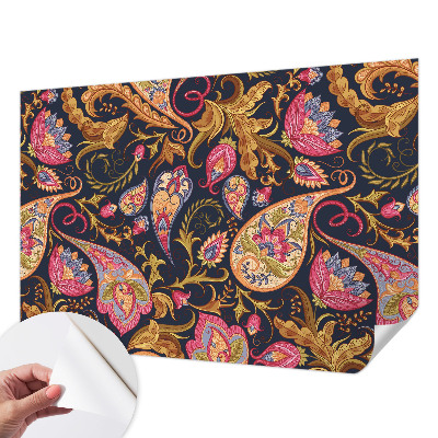 Fotobehang voor kinderkamer met een kleurrijk paisley-patroon