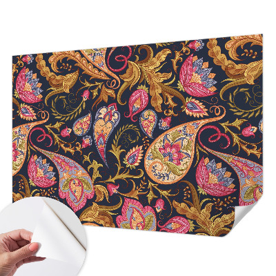 Fotobehang voor kinderkamer met een kleurrijk paisley-patroon