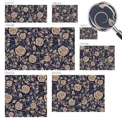 Fotobehang babykamer met romantische bloemen