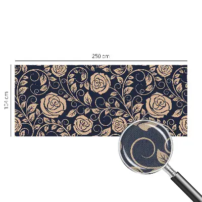 Fotobehang babykamer met romantische bloemen