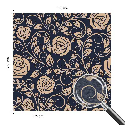 Fotobehang babykamer met romantische bloemen
