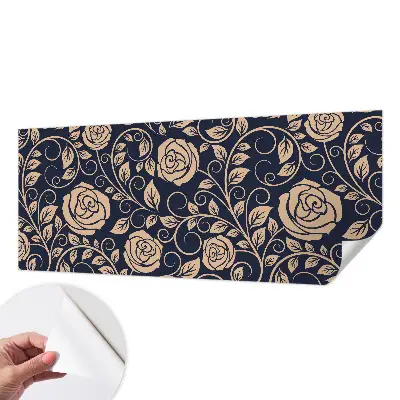 Fotobehang babykamer met romantische bloemen