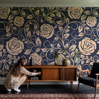 Fotobehang babykamer Romantische bloemen