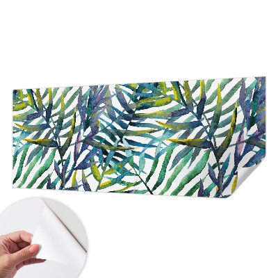Fotobehang voor de kinderkamer met een print van exotische vegetatie
