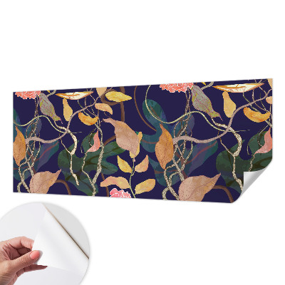 Fotobehang tienerkamer met een plantaardig elegant patroon speciaal voor tienerkamers