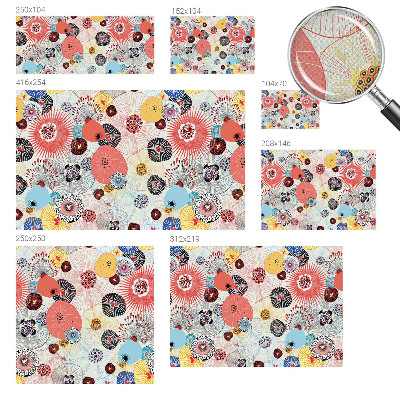 Fotobehang zelfklevend Kleurrijke bloemen