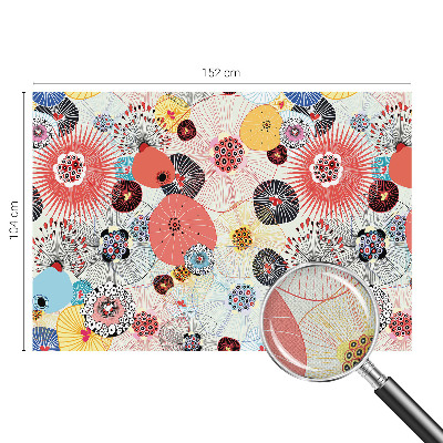 Fotobehang zelfklevend Kleurrijke bloemen