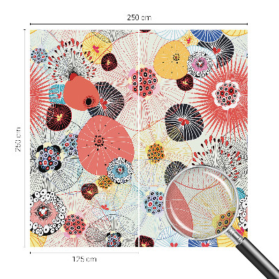 Fotobehang zelfklevend Kleurrijke bloemen