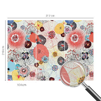 Fotobehang zelfklevend Kleurrijke bloemen