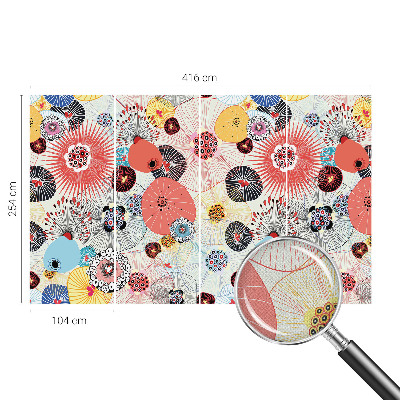 Fotobehang zelfklevend Kleurrijke bloemen