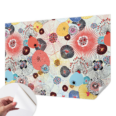 Fotobehang zelfklevend Kleurrijke bloemen