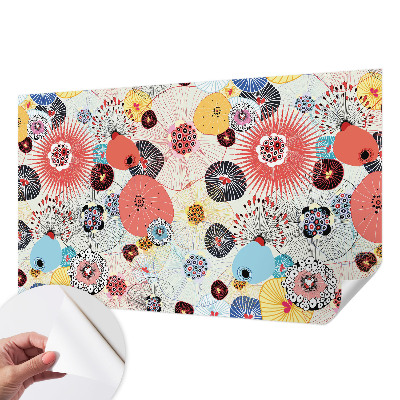 Fotobehang zelfklevend Kleurrijke bloemen