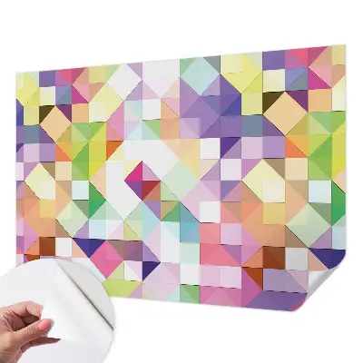 Zelfklevend fotobehang met kleurrijke vormen