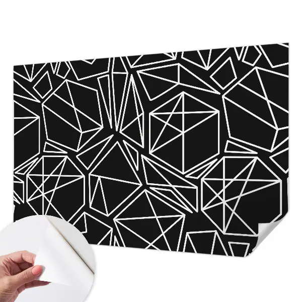 Zelfklevend fotobehang op maat met een moderne abstracte print