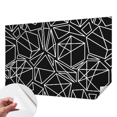 Zelfklevend fotobehang op maat met een moderne abstracte print