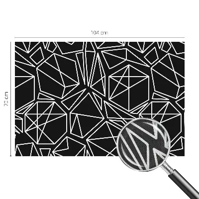 Zelfklevend fotobehang op maat met een moderne abstracte print