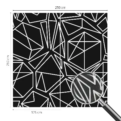 Zelfklevend fotobehang op maat met een moderne abstracte print