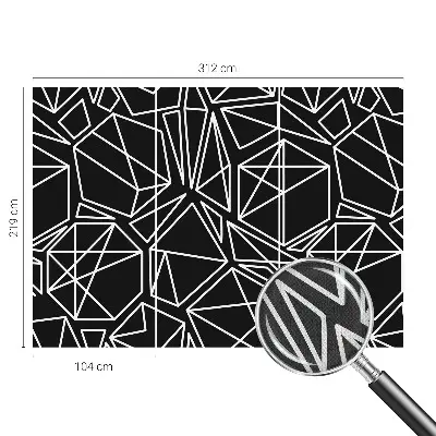 Zelfklevend fotobehang op maat met een moderne abstracte print