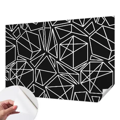 Zelfklevend fotobehang op maat met een moderne abstracte print
