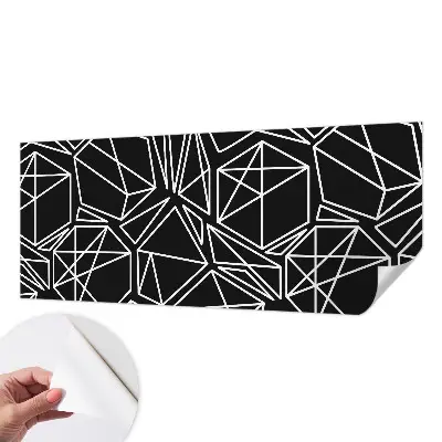 Zelfklevend fotobehang op maat met een moderne abstracte print