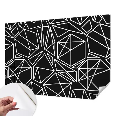 Zelfklevend fotobehang op maat met een moderne abstracte print