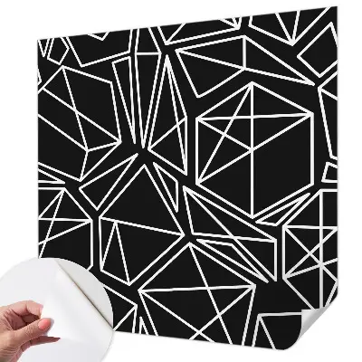 Zelfklevend fotobehang op maat met een moderne abstracte print