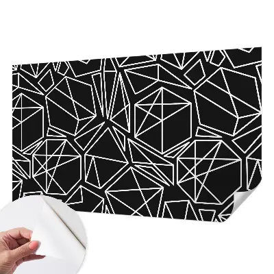 Zelfklevend fotobehang op maat met een moderne abstracte print