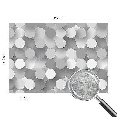 Foto behang voor de kinderkamer Grijze cirkels