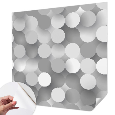 Foto behang voor de kinderkamer met grijze cirkels