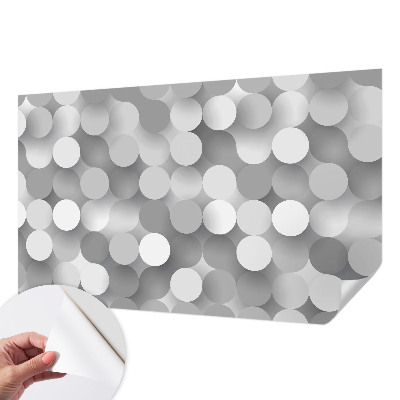 Foto behang voor de kinderkamer met grijze cirkels