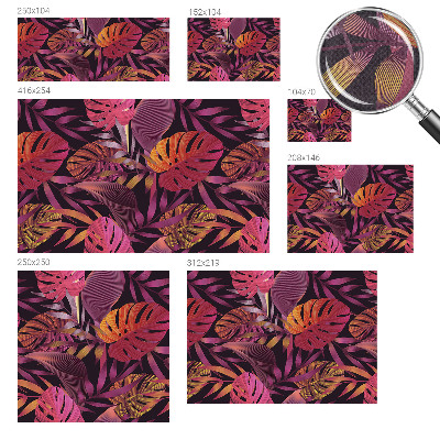 3D fotobehang Exotische bladeren