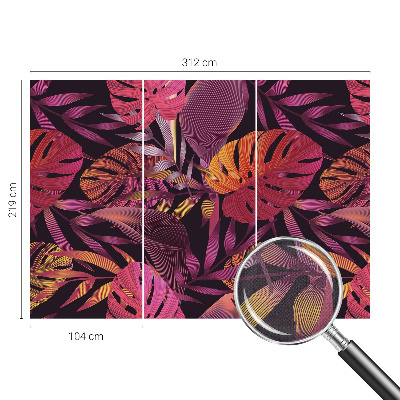 3D fotobehang Exotische bladeren