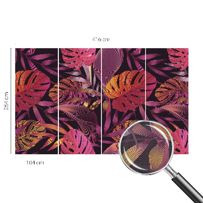 3D fotobehang Exotische bladeren