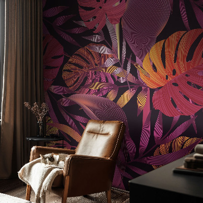 3D fotobehang Exotische bladeren