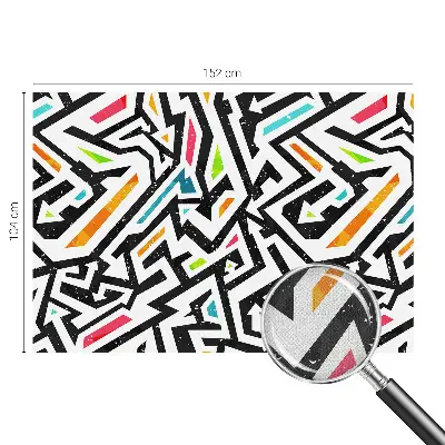Fotobehang kinderkamer met een abstract mozaïekpatroon