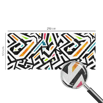 Fotobehang kinderkamer met een abstract mozaïekpatroon