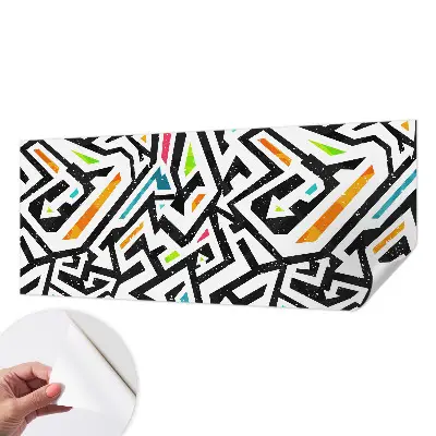 Fotobehang kinderkamer met een abstract mozaïekpatroon