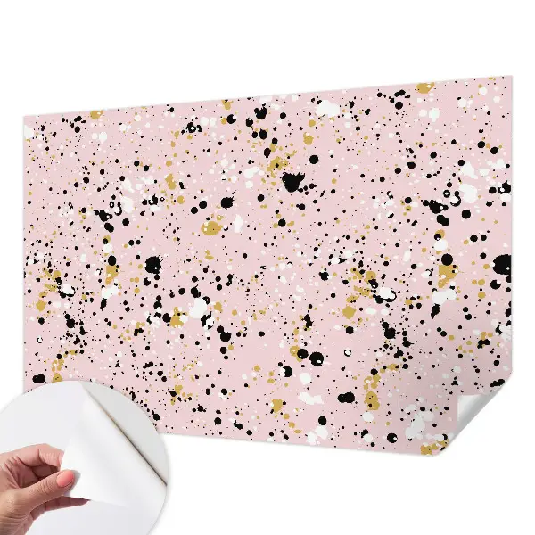 Fotobehang voor de kinderkamer met een artistiek plekkenpatroon
