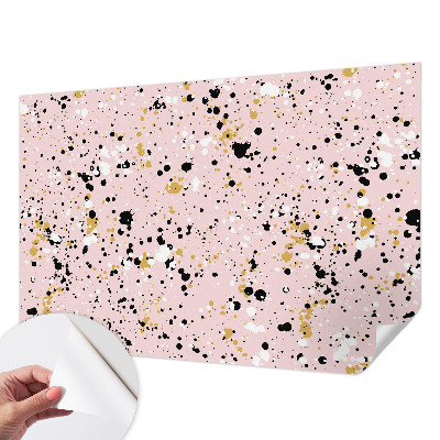 Fotobehang voor de kinderkamer met een artistiek plekkenpatroon