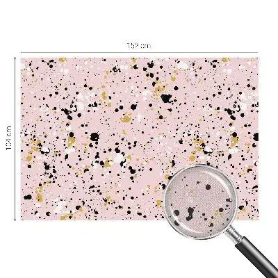Fotobehang voor de kinderkamer met een artistiek plekkenpatroon